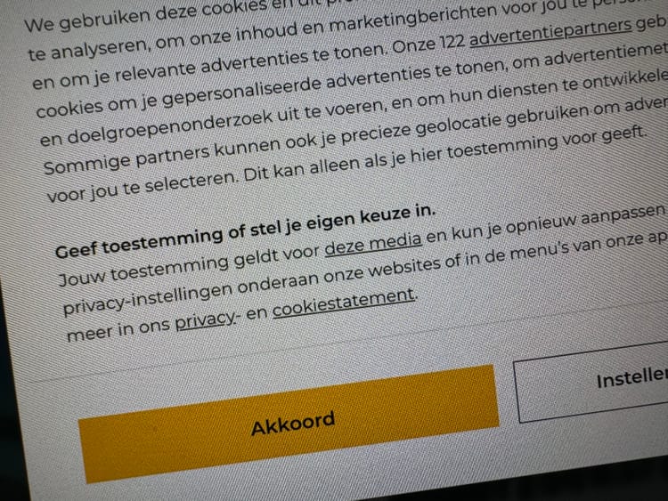 Stoppen met tracking cookies van adverteerders op je site? Dat blijkt niet haalbaar